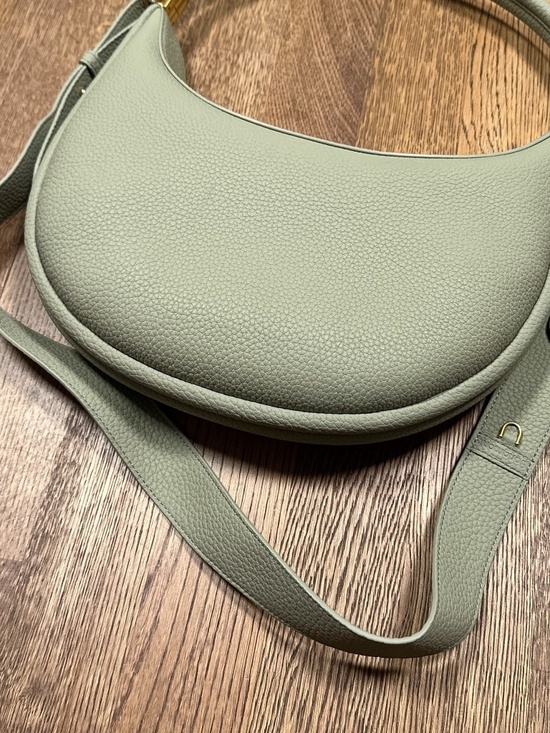 Songmont Luna Leather Crossbody Strap Mint Green Purse Bag - Picture 14 of 15